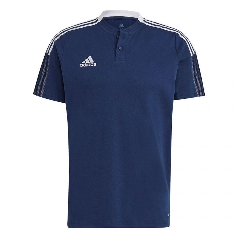 Pánské polo tričko Tiro 21 M GH4462 Tmavě modrá - Adidas - Pánské oblečení trička