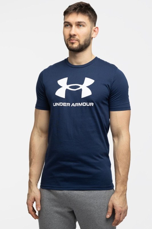 Pánské tričko 1382883 408 Tmavě modrá vzor - Under Armour Pánské tričko 1382883 408 Tmavě modrá vzor - Under Armour - Pánské oblečení trička