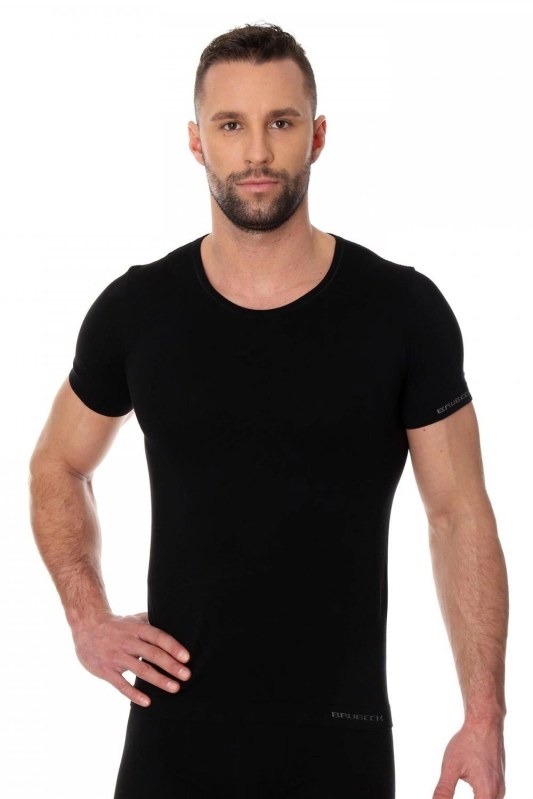 Pánské tričko 00990A black - BRUBECK - Pánské oblečení trička