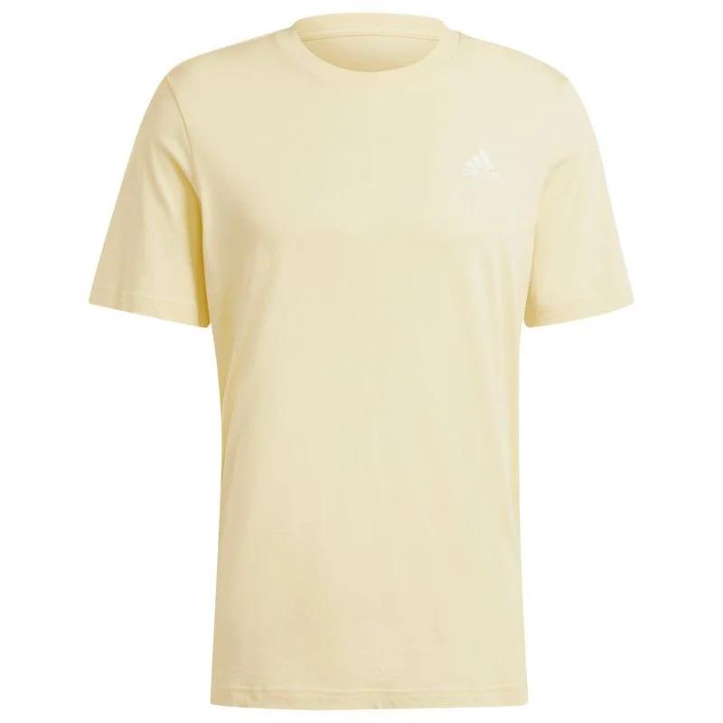 Pánské tričko adidas Essentials Single Jersey s vyšitým malým logem M IX0121 pánské tričko - Pánské oblečení trička