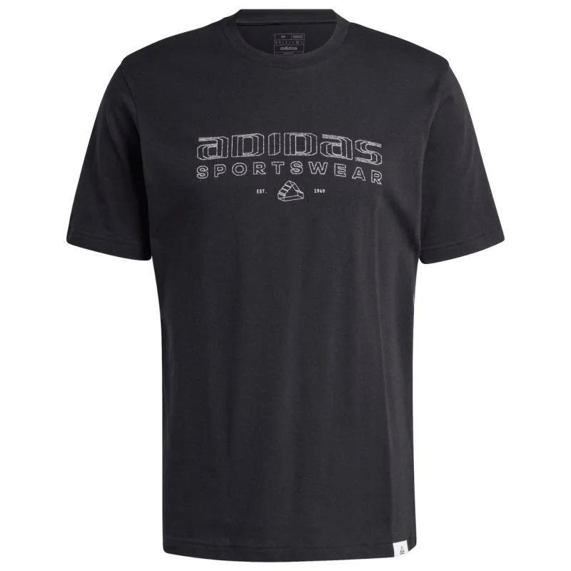 Pánské tričko adidas Tech Linear Graphic M IW2651