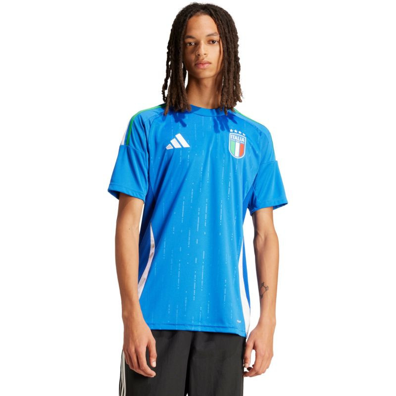 Pánské tričko adidas Italy 24 Home modré IN0657 pánské - Pánské oblečení trička