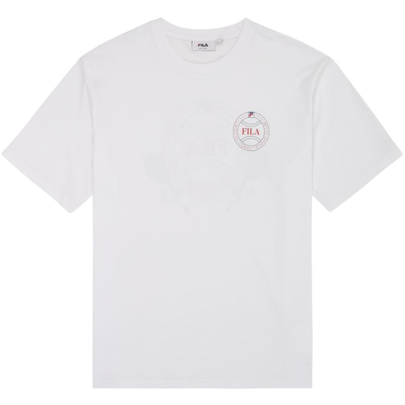 Pánské tričko Fila Parella white FAM1108 10001 pro muže