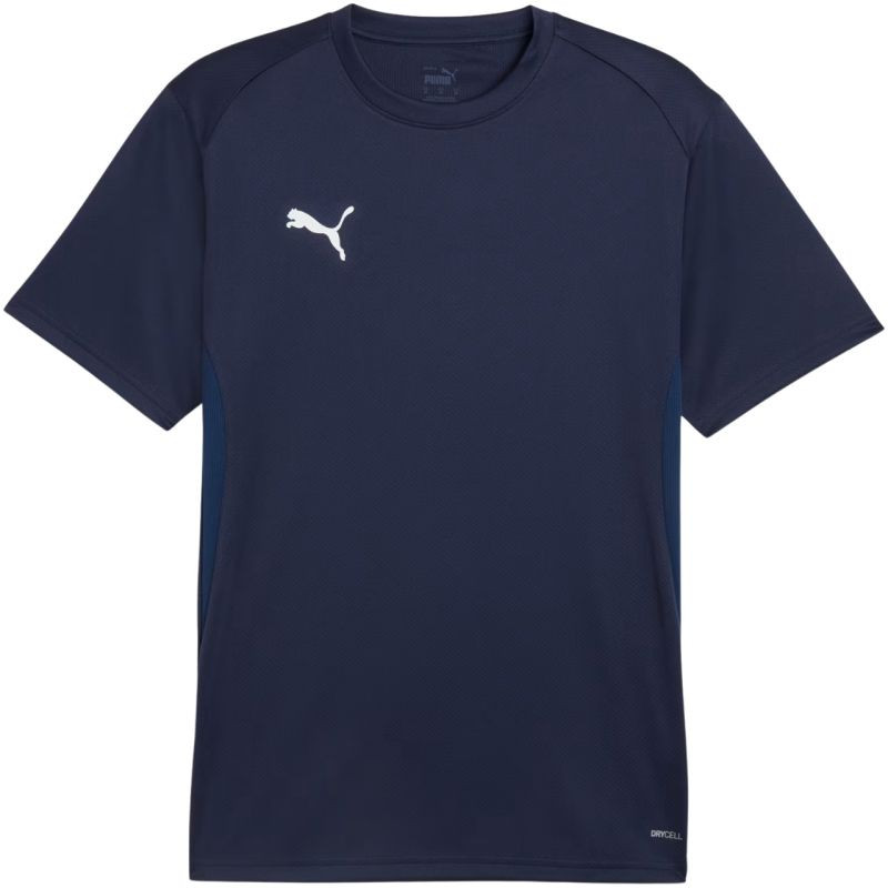 Pánské tričko Puma TeamGoal Jersey v&nbsp;tmavě modré barvě 658636 06 pro muže - Pánské oblečení trička