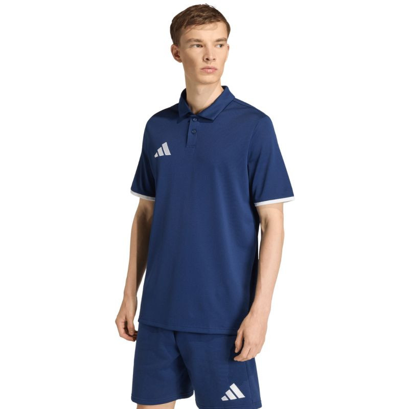 Pánské tričko adidas Entrada 26 Polo navy blue JZ6663 pánské - Pánské oblečení trička