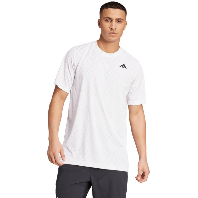 Pánské tričko adidas Club Tennis Climacool T-shirt white JM1199 pánské - Pánské oblečení trička