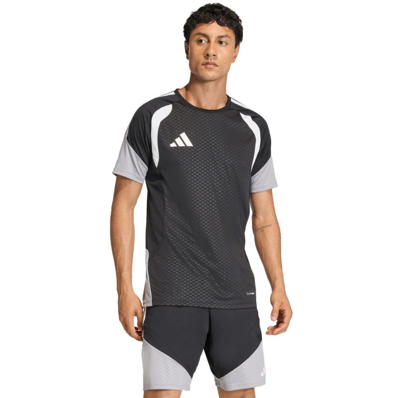 Pánské tričko adidas Tiro 26 Competition Training Jersey black, grey and white JX4254 pánské - Pánské oblečení trička