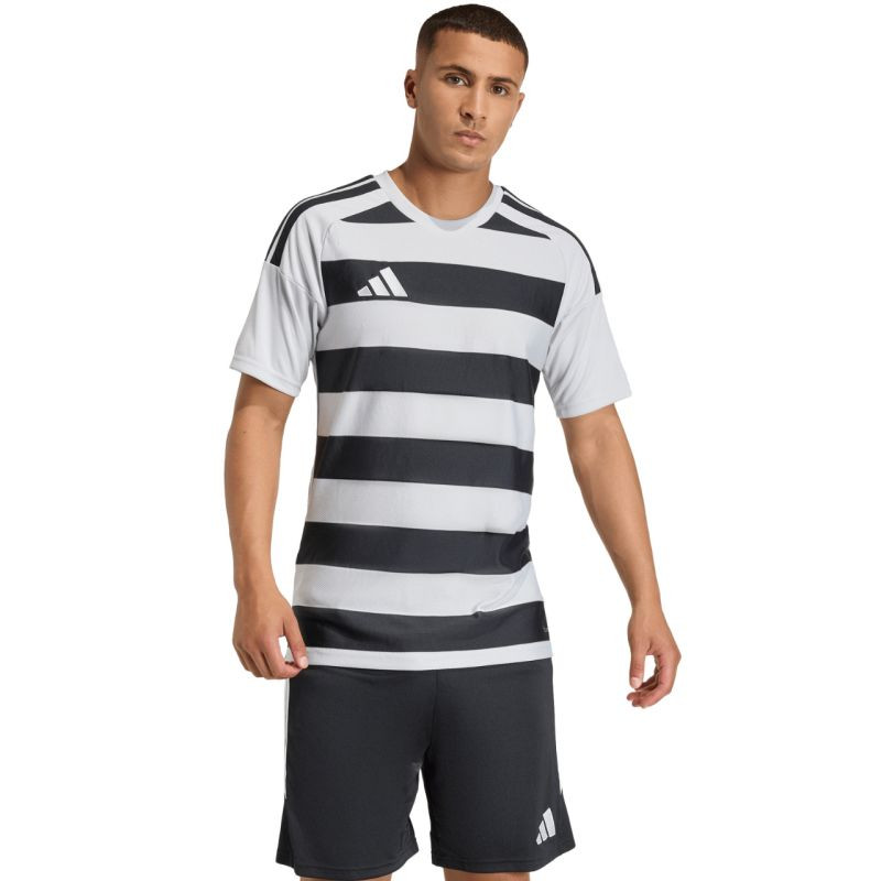 Pánské tričko adidas Hooped 26 Jersey grey-black KF3396 pánské