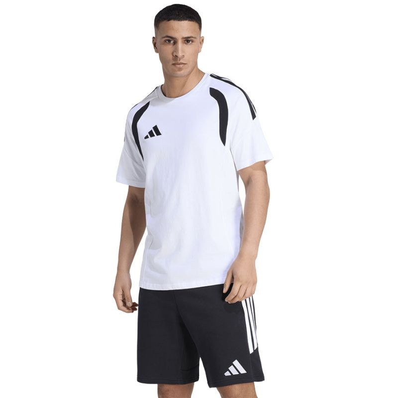 Pánské tričko adidas Tiro 26 League Tee white and black KC3698 pánské