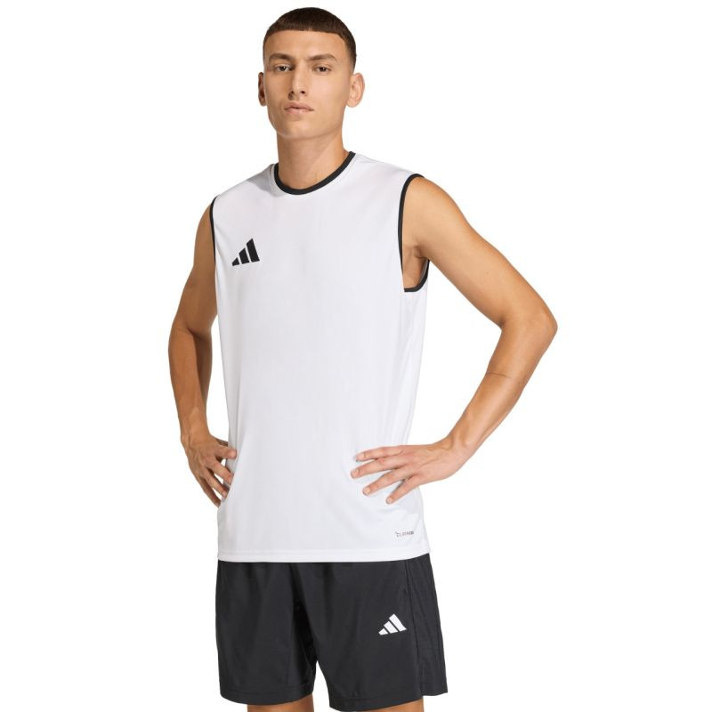 Pánské tričko adidas Entrada 26 Sleeveless Jersey white KB3928 pánské