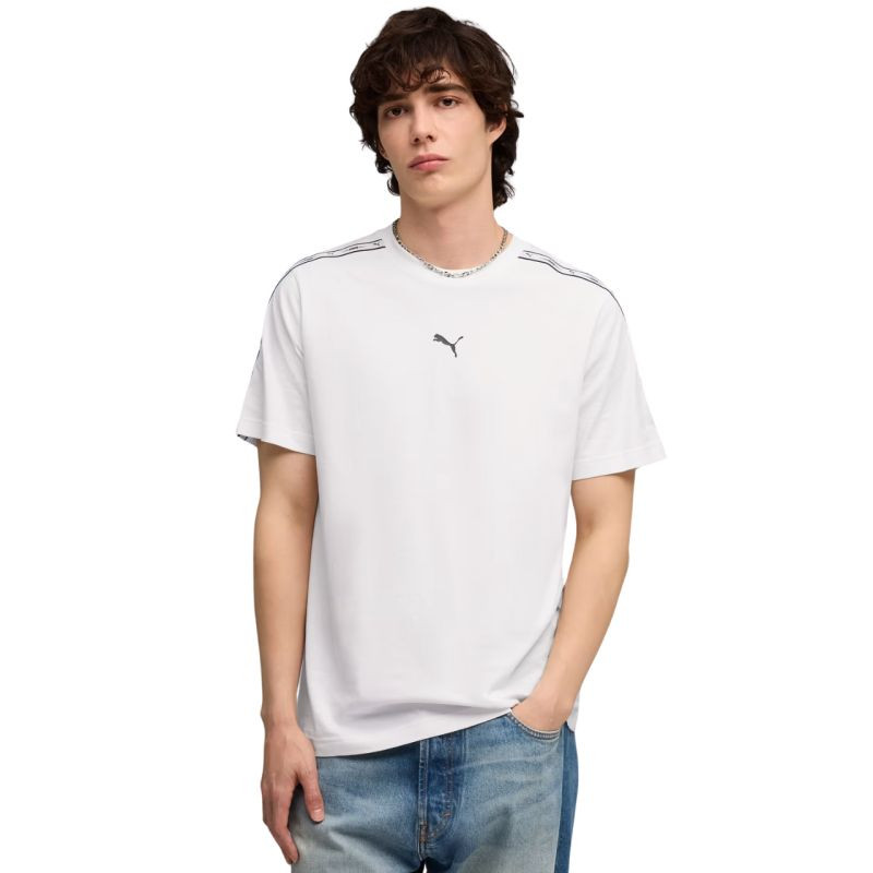 Pánské tričko Puma Tape Tee white 691693 02 - Pánské oblečení trička