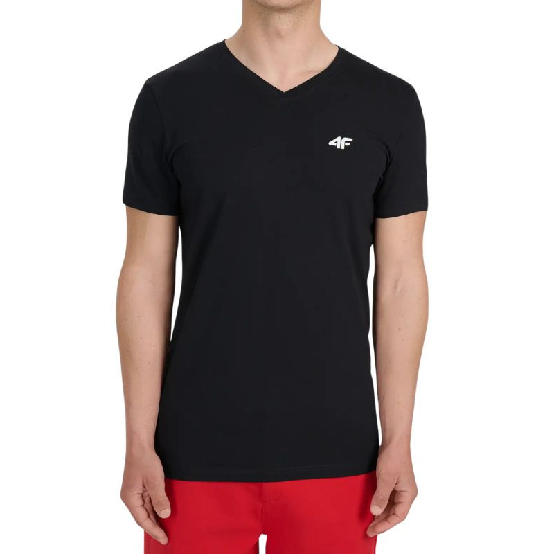 Pánské tričko 4F M3339 deep black 4FWMM00TTSHM3339 20S pánské - Pánské oblečení trička