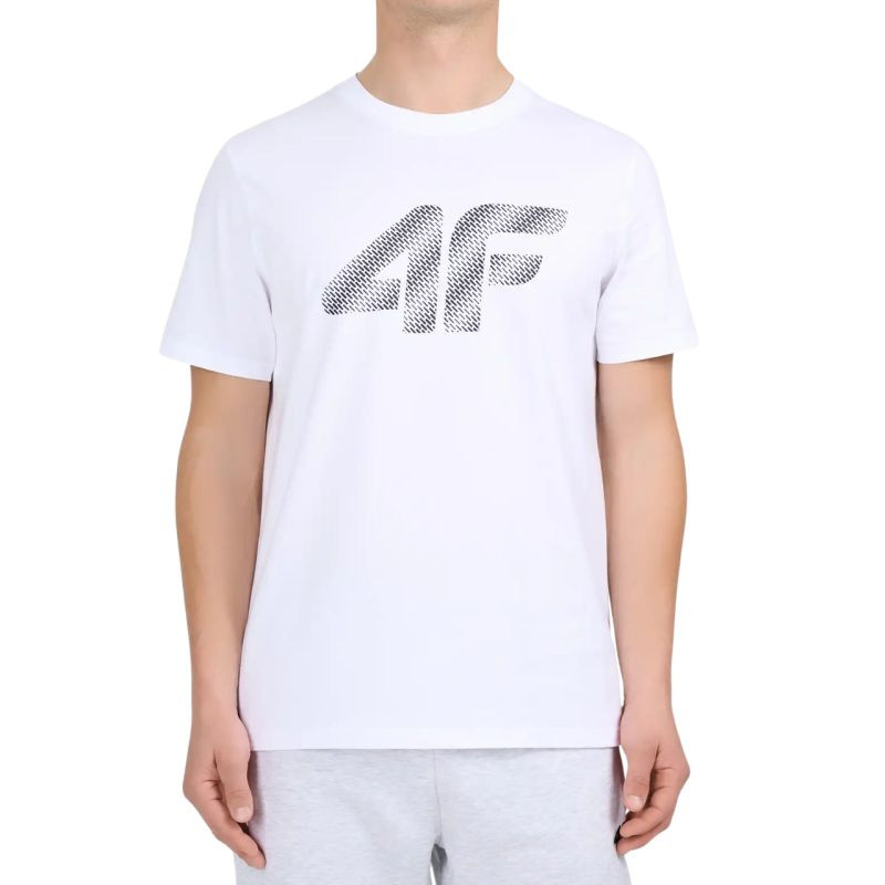 Pánské tričko 4F M3342 white 4FWMM00TTSHM3342 10S pánské