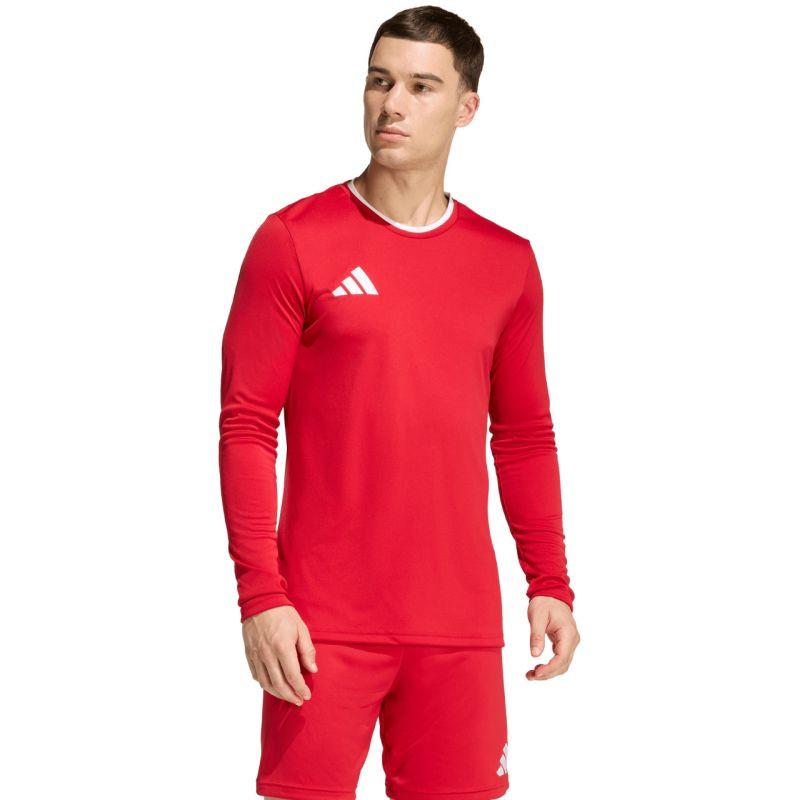 Pánské tričko adidas Entrada 26 s&nbsp;dlouhým rukávem červené KF5847 pánské - Pánské oblečení trička
