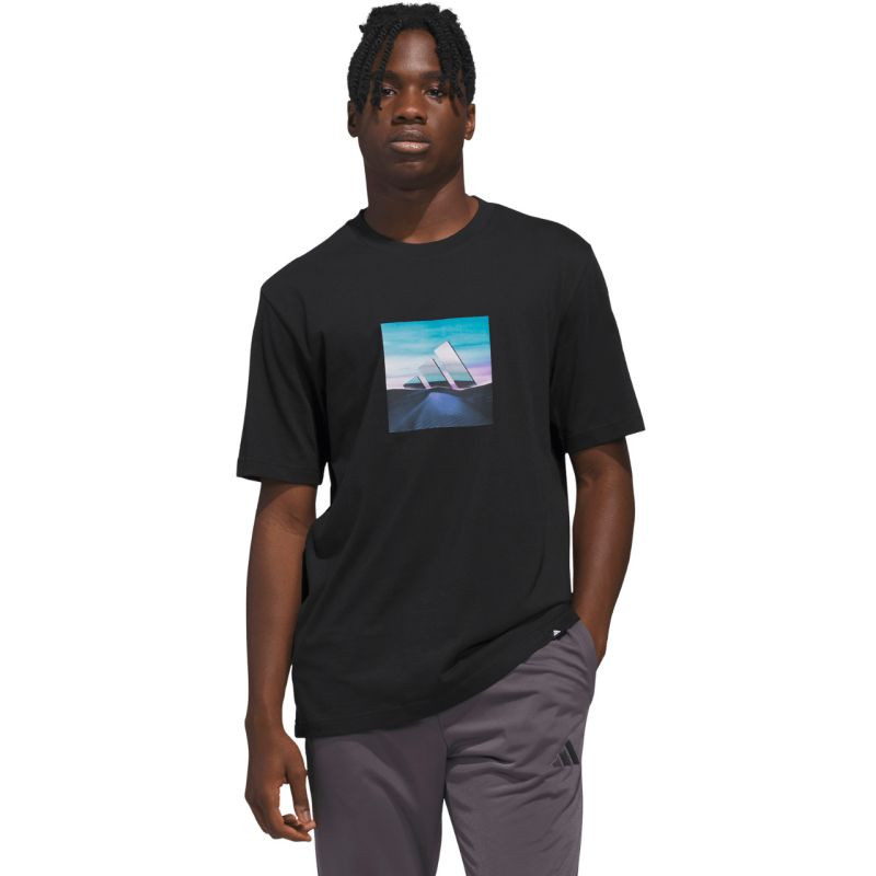 Pánské tričko adidas Summer Heat Graphic T-shirt black KC9244 pánské