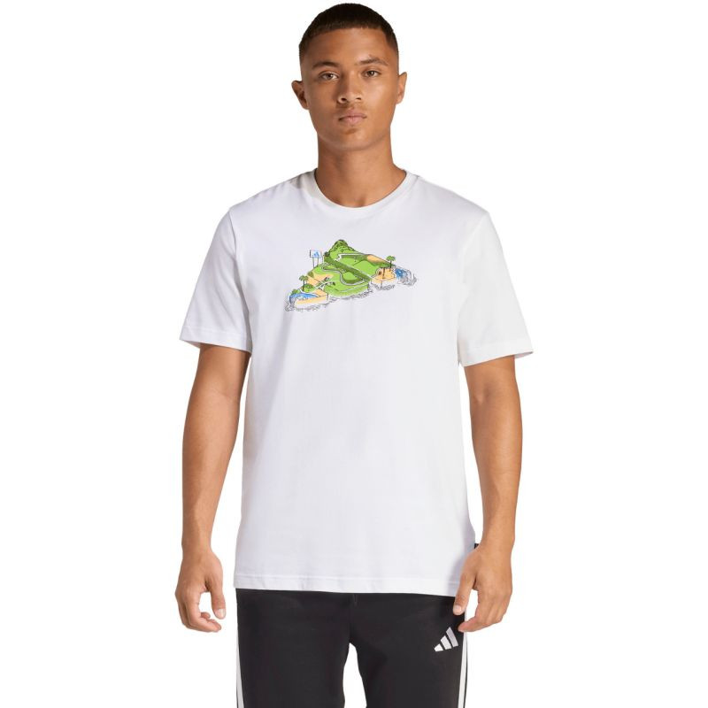 Pánské tričko adidas Novelty Mini T-shirt white JZ5037 pánské