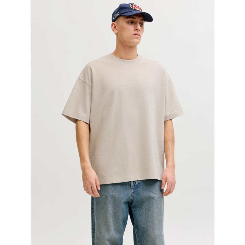 Jack&Jones pánské tričko JJEBARRON TEE SS O-NECK NOOS 12298906 MOONBEAM