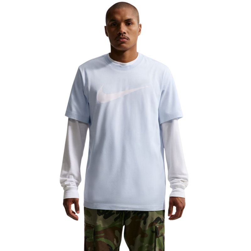 Pánské tričko Nike Nsw Tee Icon Swoosh modré DC5094 408 pánské - Pánské oblečení trička