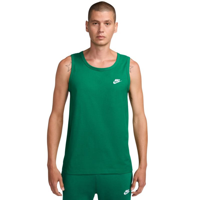 Pánské tričko Nike Club Tank, zelené, BQ1260 365