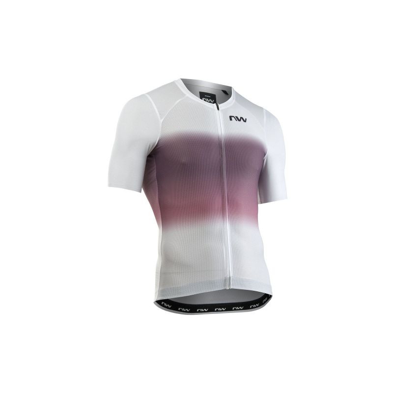 Cyklistické tričko NORTHWAVE Blade Air Jersey S/s, bílo-růžové - Pánské oblečení trička