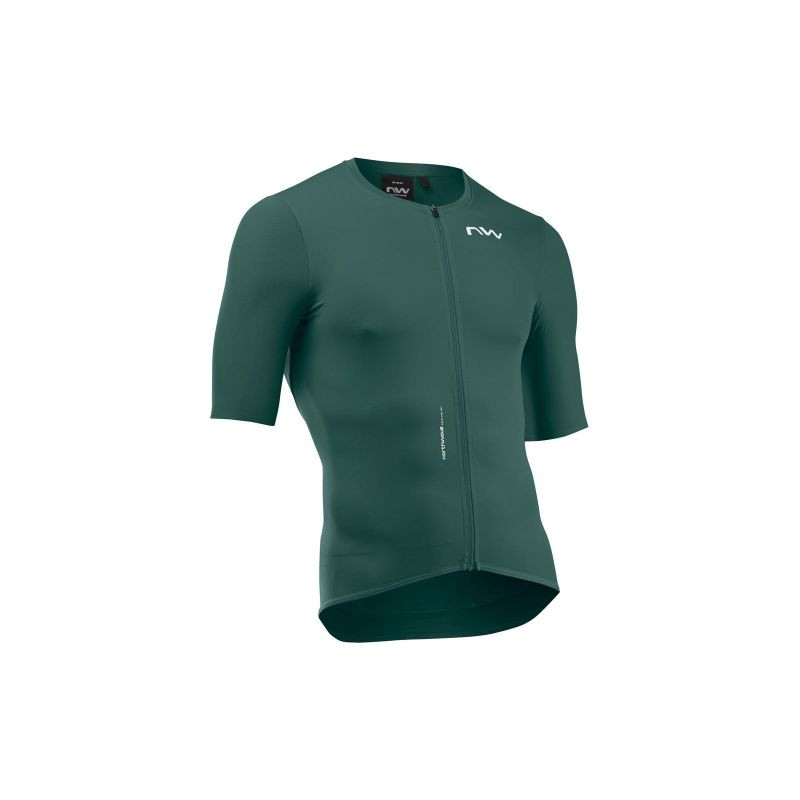 Cyklistické tričko NORTHWAVE Essence Jersey S/s, smaragdové - Pánské oblečení trička