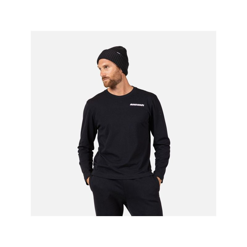 Pánské tričko ROSSIGNOL Long Sleeve Tee, černé