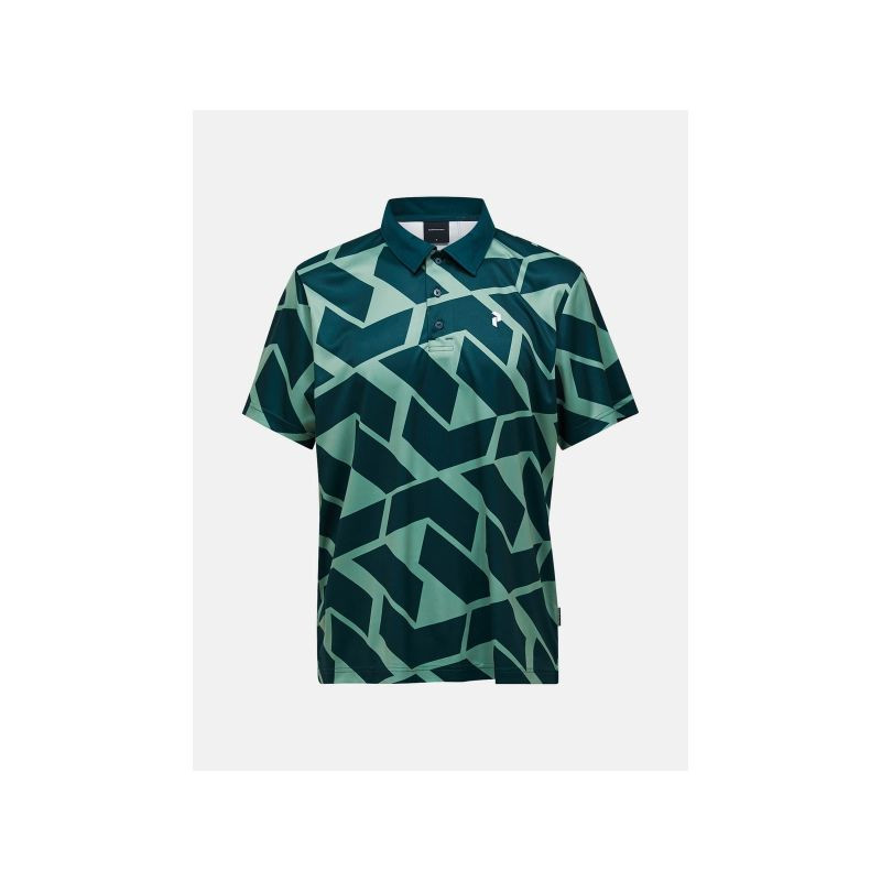 Pánské tričko PEAK PERFORMANCE M Graphic Polo, zelené