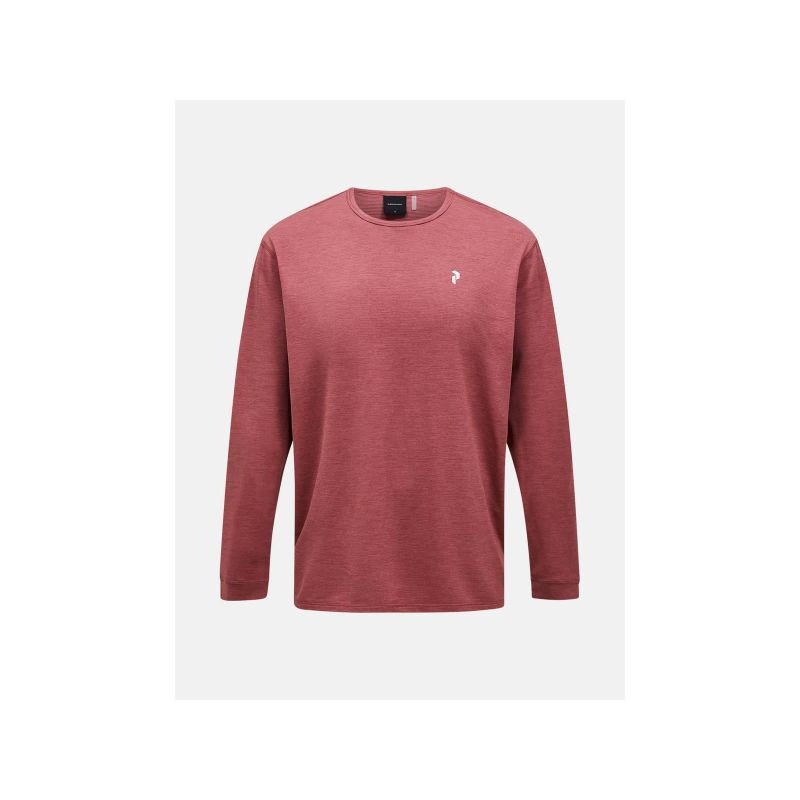 Pánské tričko PEAK PERFORMANCE M Trail Longsleeve, červené