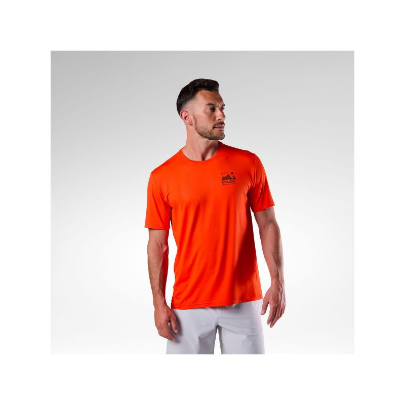 Pánské tričko ROSSIGNOL M Graphic Active Tee, oranžové - Pánské oblečení trička