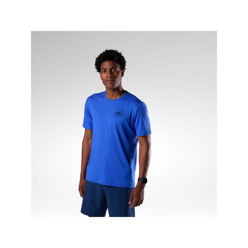 Pánské tričko ROSSIGNOL M Graphic Active Tee, modré - Pánské oblečení trička