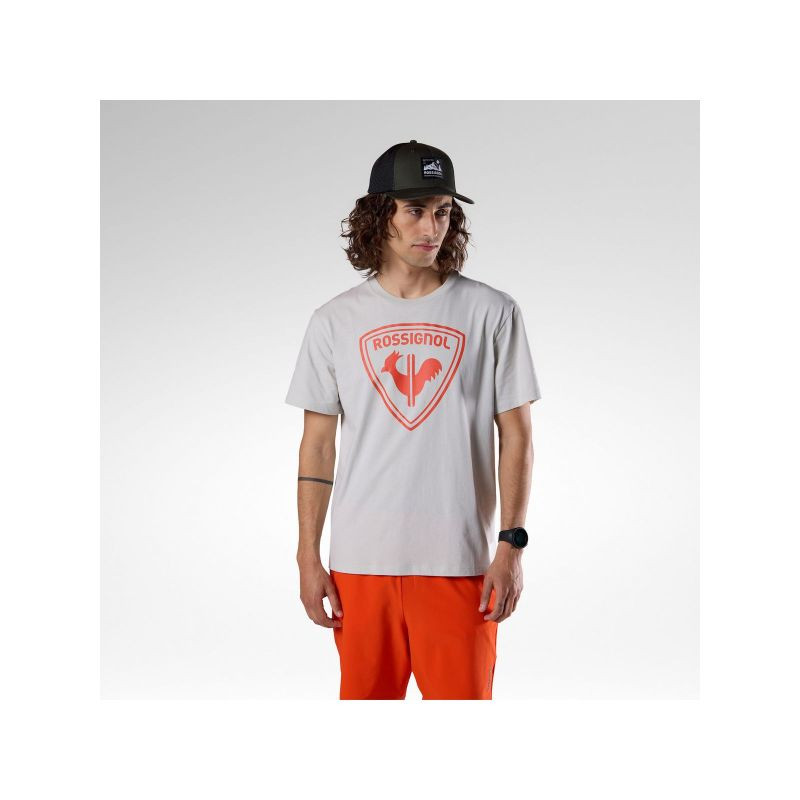 Pánské tričko ROSSIGNOL Cliffside Tee, šedé - Pánské oblečení trička