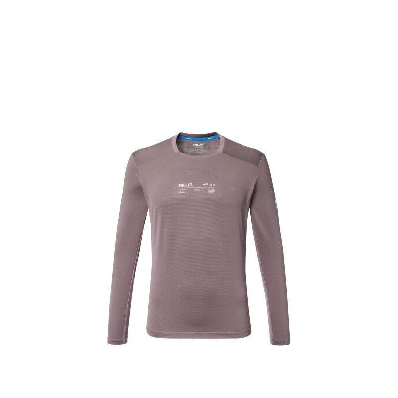 Pánské tričko MILLET Intense Ts Ls M, švestkově fialové
