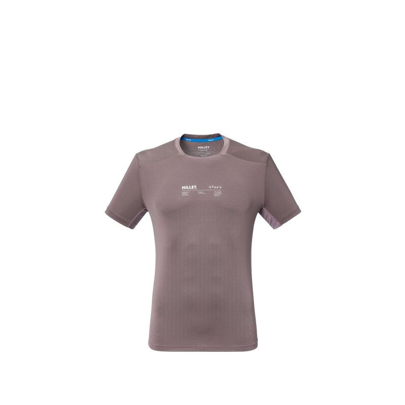 Pánské tričko MILLET Intense Ts Ss M, fialovo-švestková barva - Pánské oblečení trička