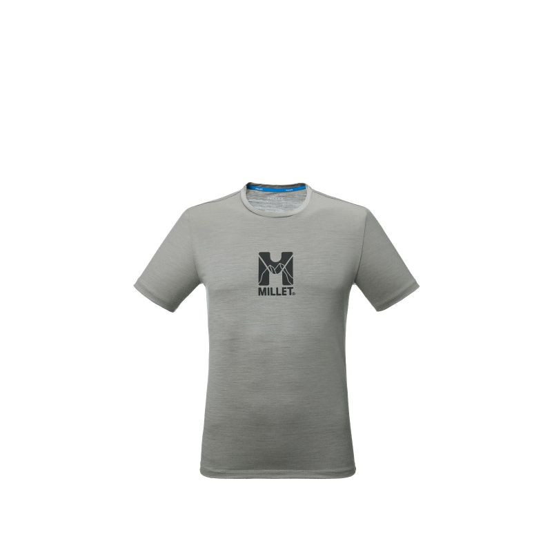 Pánské tričko MILLET Ubic Wool Ts Ss M, šedé