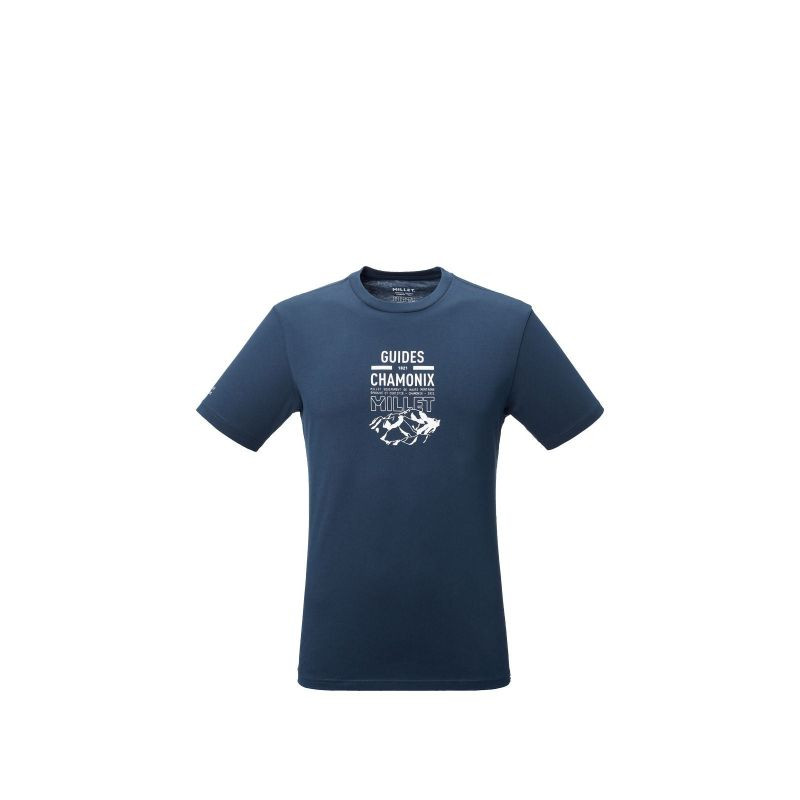 Pánské tričko MILLET Cdg Chamonix Logo Ts Ss M, tmavě modré - Pánské oblečení trička