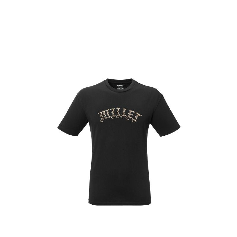 Pánské tričko MILLET Cimaï Collab Ts Ss M, černé - Pánské oblečení trička