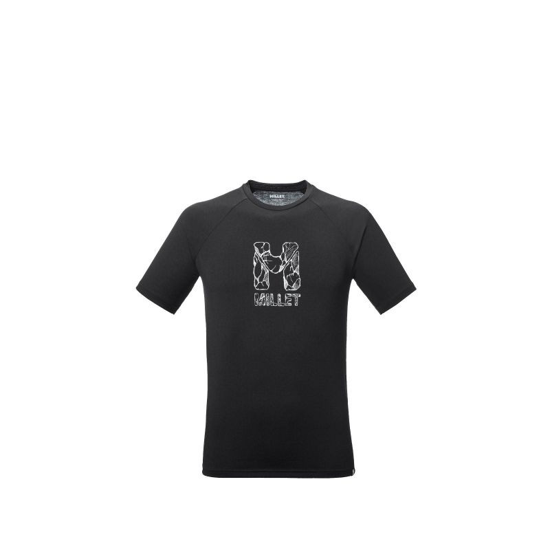 Pánské tričko MILLET Cimaï Natural Ts Ss M, černé - Pánské oblečení trička