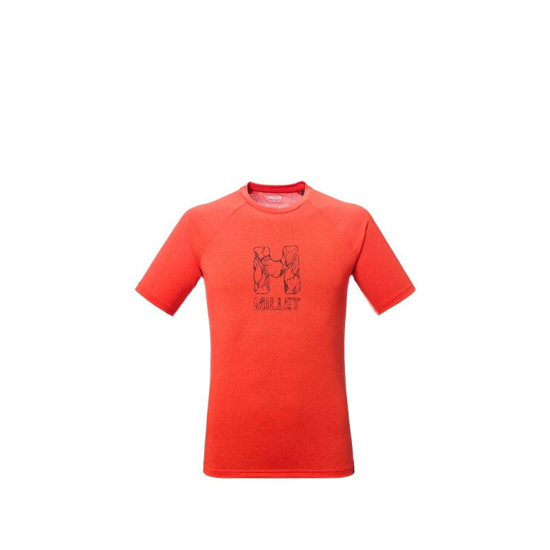 Pánské tričko MILLET Cimaï Natural Ts Ss M červené - Pánské oblečení trička
