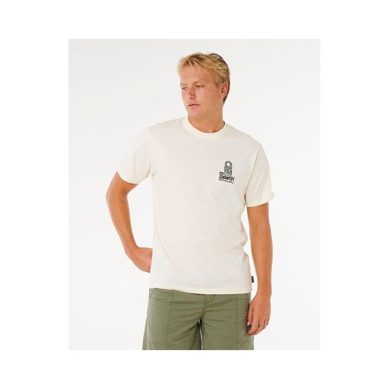 Pánské tričko RIP CURL Vaporcool Search Stack Tee, bílé