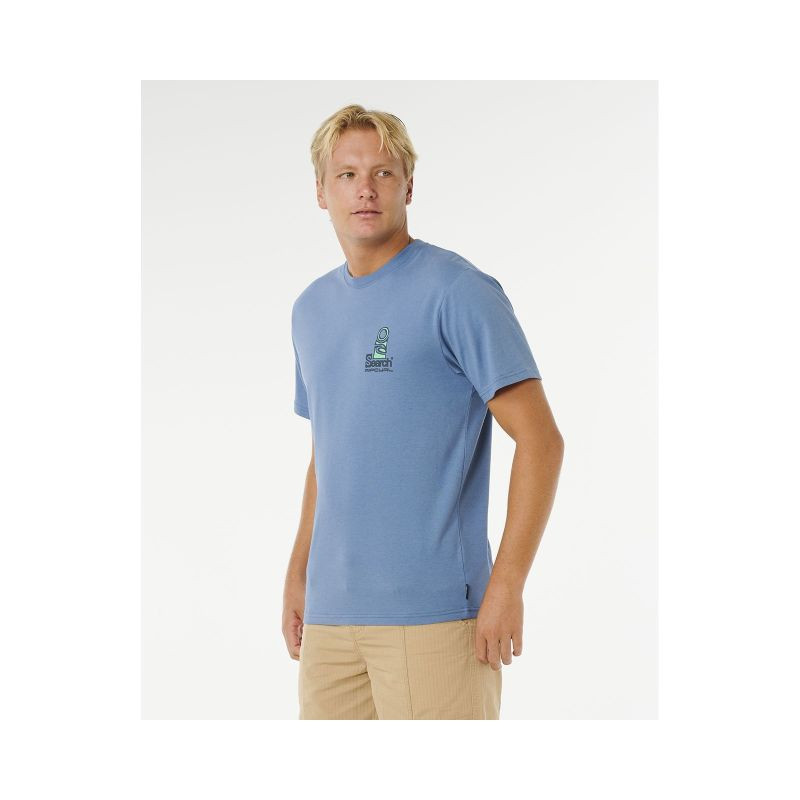 Pánské tričko RIP CURL Vaporcool Search Stack Tee, modré