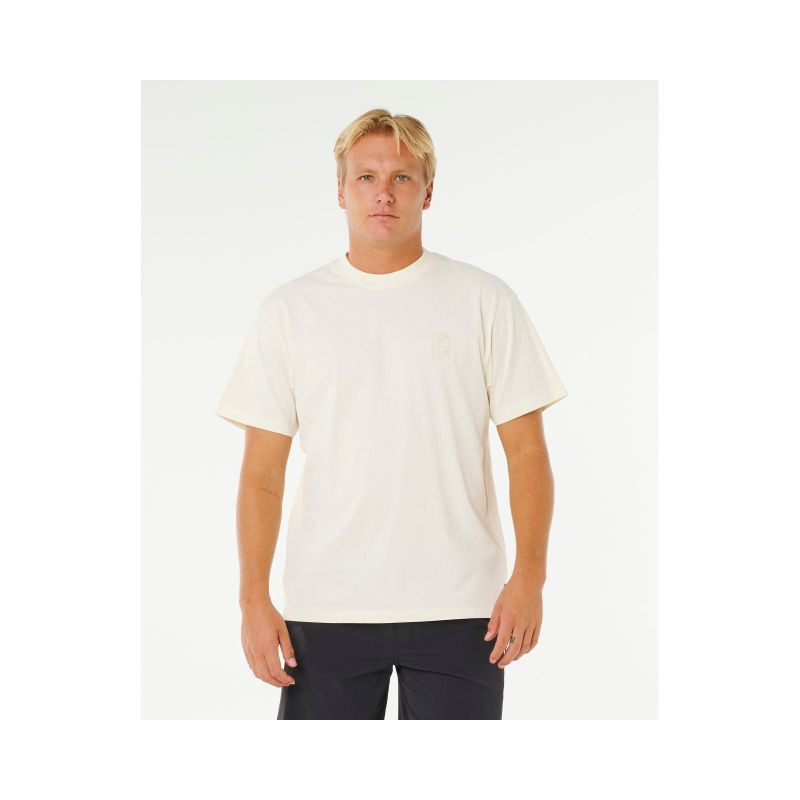 Pánské tričko RIP CURL Search Embroidery Tee, bílé