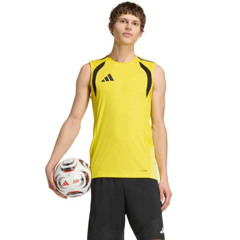 Pánské tričko adidas Tiro 26 Competition Sleeveless Jersey, žluté, KA7615 - Pánské oblečení trička