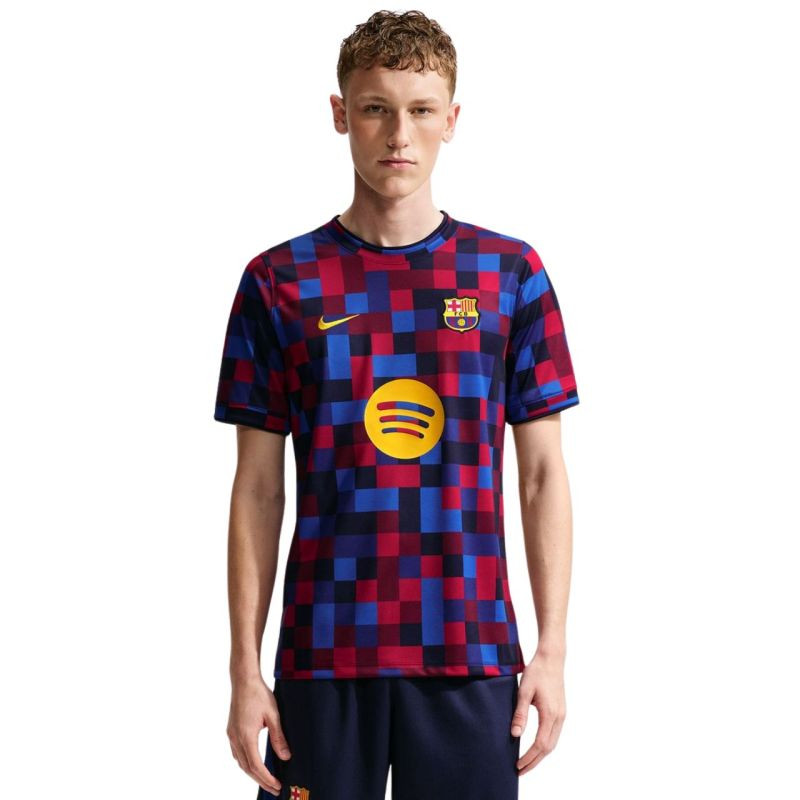 Pánské tričko Nike FC Barcelona Home tmavě modré a&nbsp;vínové II1667 621 - Pánské oblečení trička