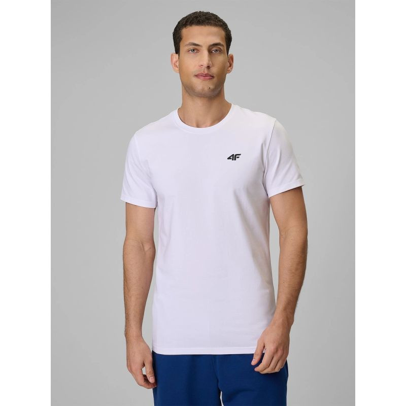 Pánské hladké tričko slim 4F 4FRMM00TTSHM4193-10S