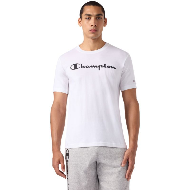 Pánské tričko Champion SS Tee, bílé, 221814 WW001