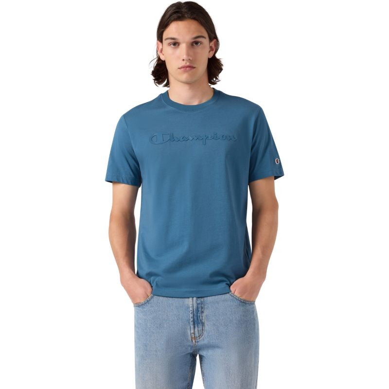 Pánské tričko Champion SS Tee, modré, 222992 BS133