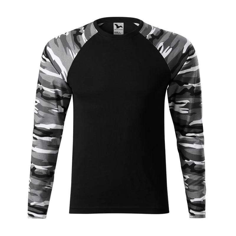 Tričko Malfini Camouflage LS M MLI-16632 camouflage gray pánské
