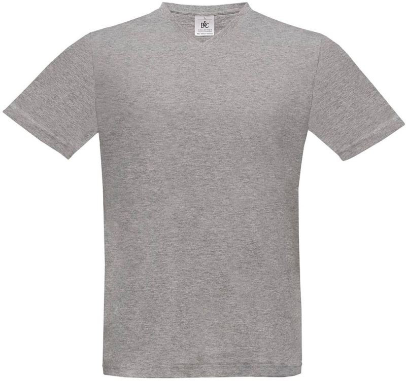 B&C Exact V-Neck Tričko s výstřihem do V 01.0006 sport grey