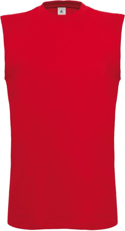 B&C Exact Move Pánské tričko bez rukávů 01.0201 red