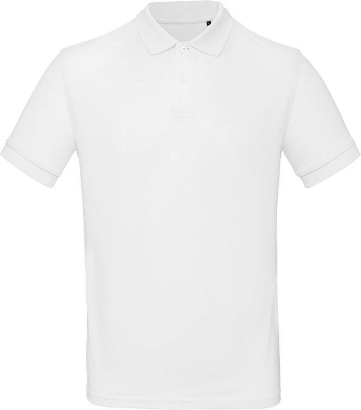 B&C Inspire Polo /men_° Pánské piqué polo z bio bavlny 01.0430 white